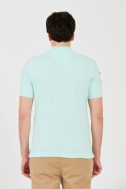LA MARTINA Miętowe polo z...