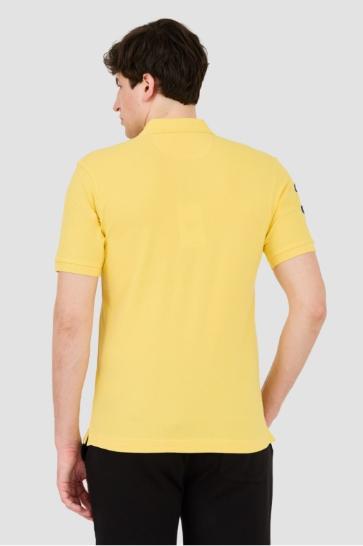 LA MARTINA Żółte polo z...