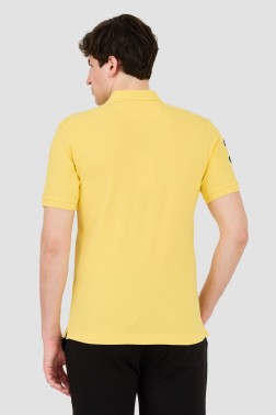 LA MARTINA Żółte polo z...