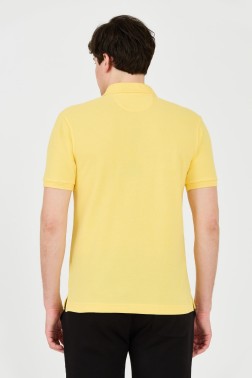 LA MARTINA Żółte polo z...