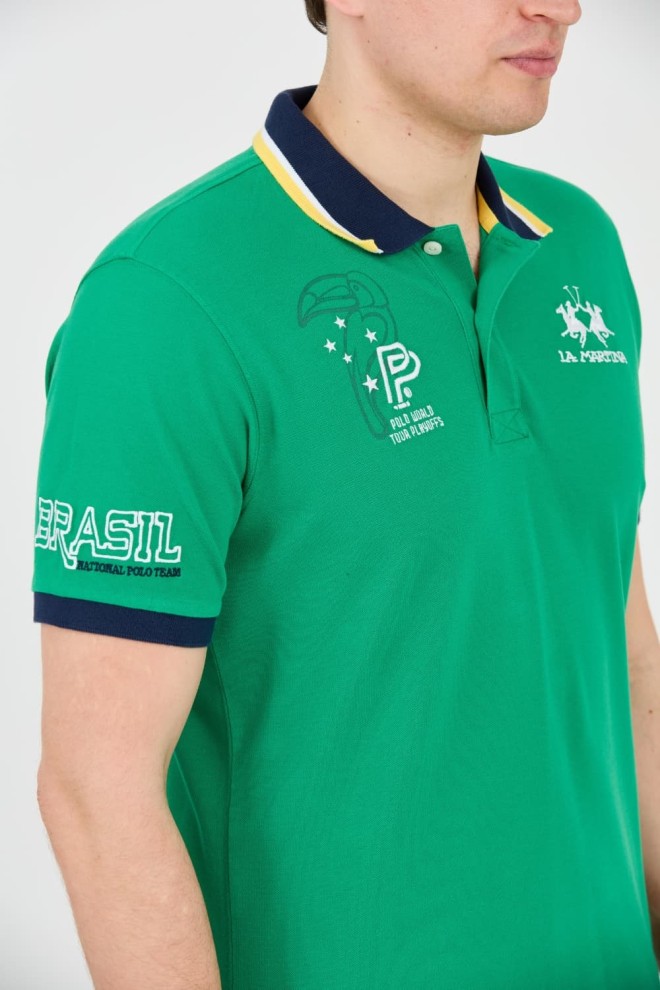 LA MARTINA Zielone polo