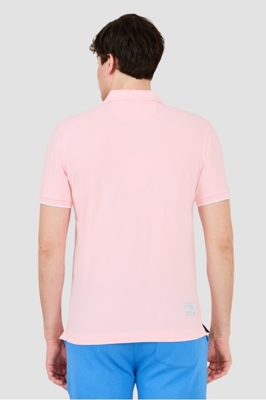 LA MARTINA Różowe polo z...