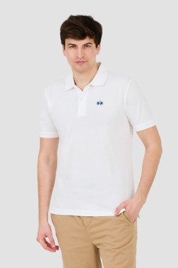 LA MARTINA Białe polo z...