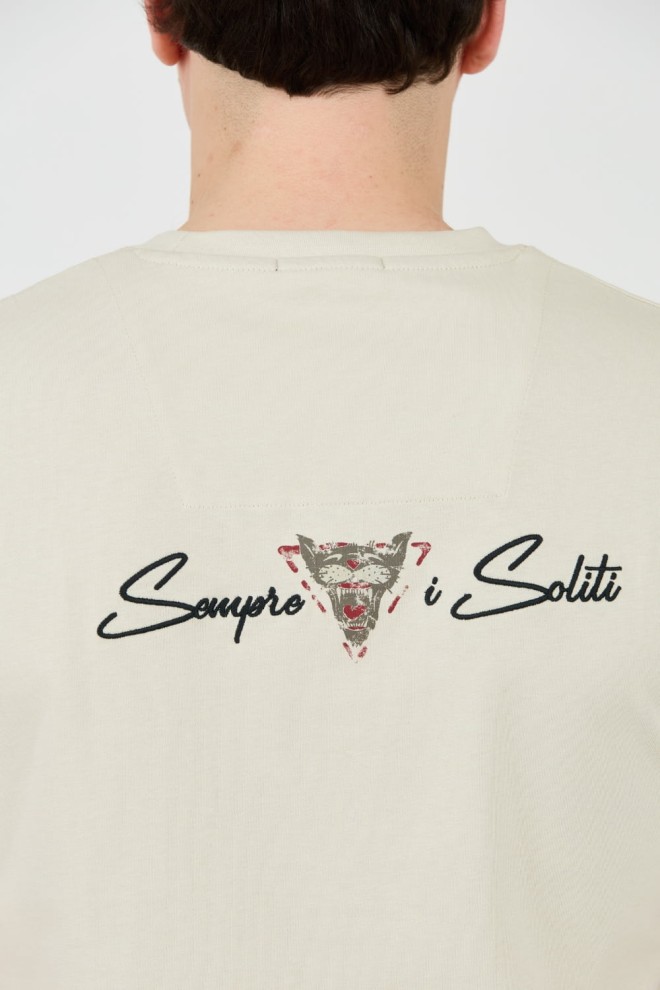 AERONAUTICA MILITARE Beige Short Sleeve T-Shirt