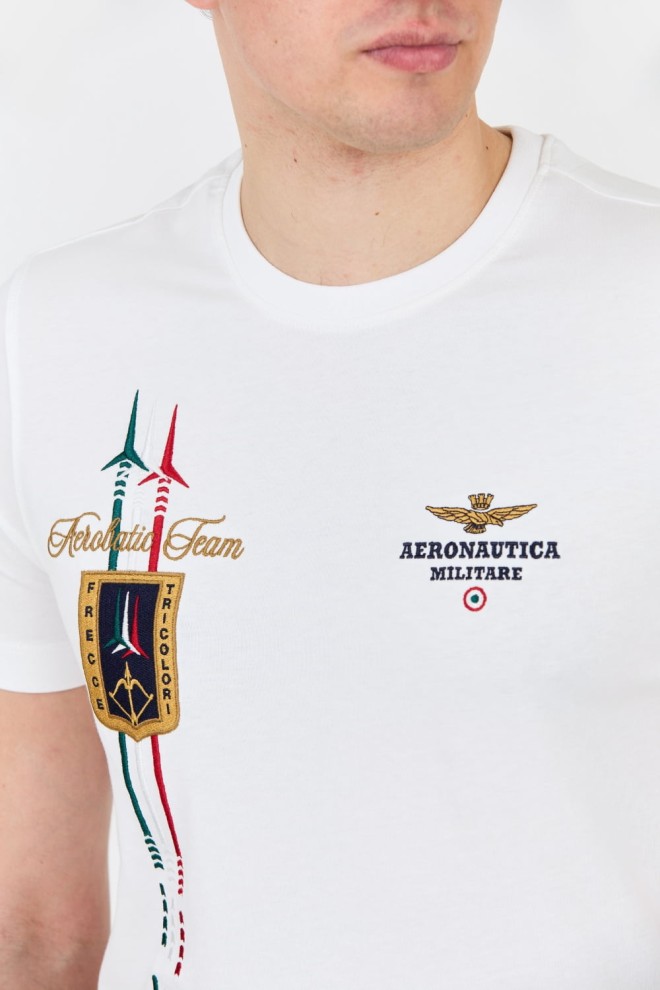 Футболка з коротким рукавом AERONAUTICA MILITARE White Frecce Tricolori