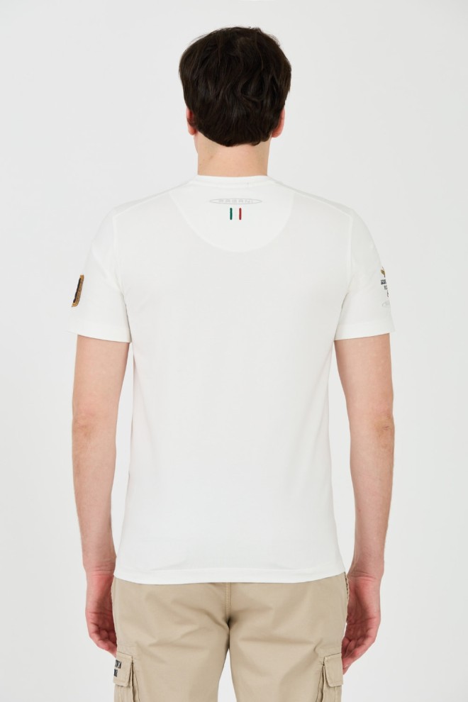 AERONAUTICA MILITARE Biały t-shirt Short Sleeve