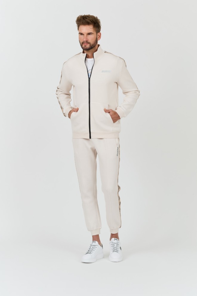 GUESS Beige Mickey Full Zip Sweatshirt