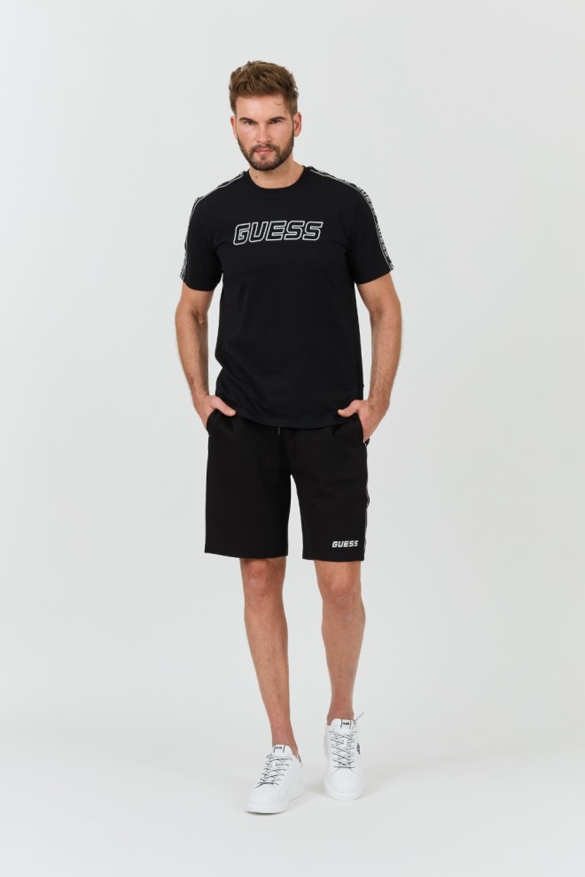 GUESS Чорна футболка Arlo Cn
