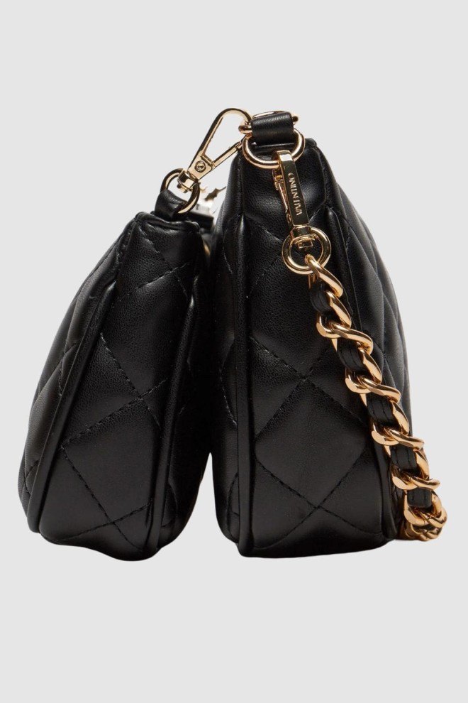 VALENTINO Double Black Ocarina Crossbody Handbag