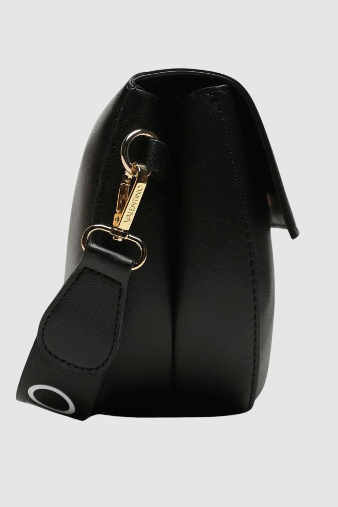 VALENTINO Чорна маленька сумка з клапаном Letterman Bigs