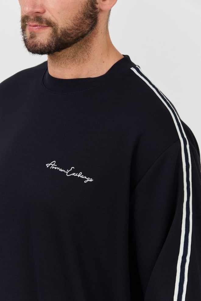 Темно-синій світшот ARMANI EXCHANGE