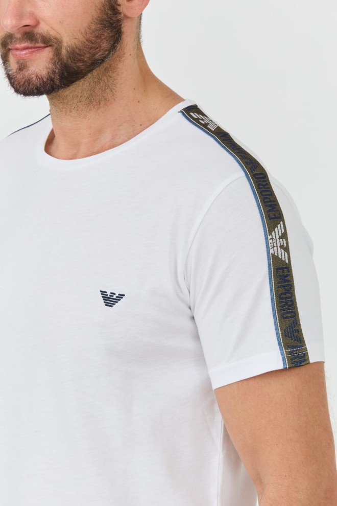 Біла футболка з логотипом EMPORIO ARMANI