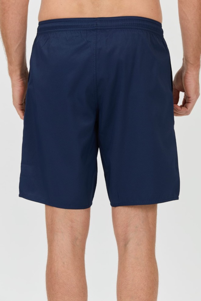EMPORIO ARMANI Navy blue swim trunks De bain logo brodé