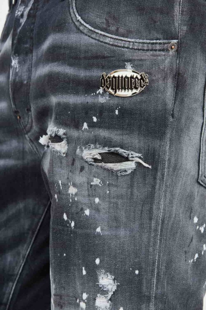 DSQUARED2 Black Skater Jean Jeans