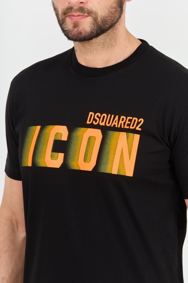 DSQUARED2 Black Icon Blur Cool Fit футболка