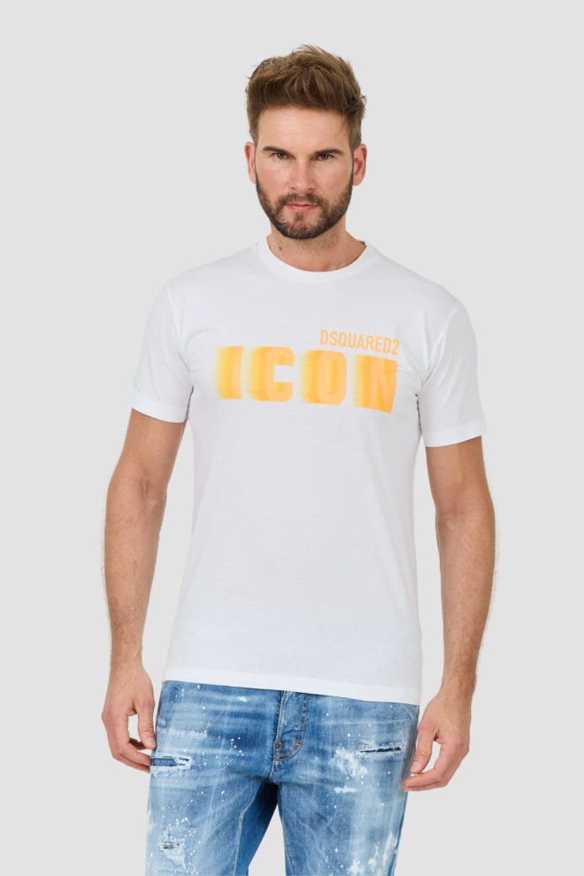 DSQUARED2 Biały t-shirt Icon Blur Cool Fit Tee