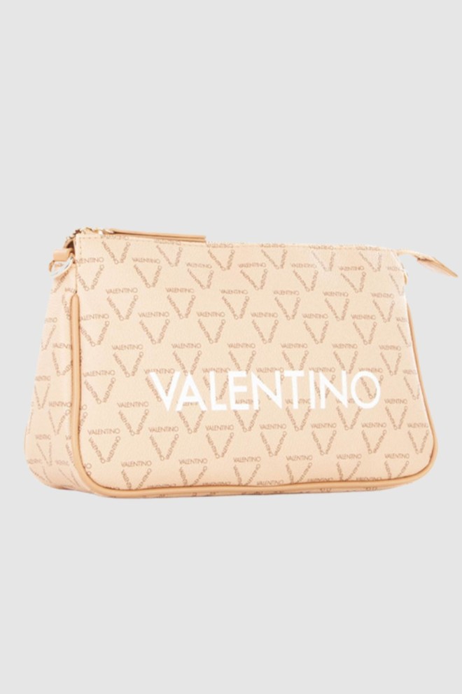 VALENTINO Small beige Liuto letter purse