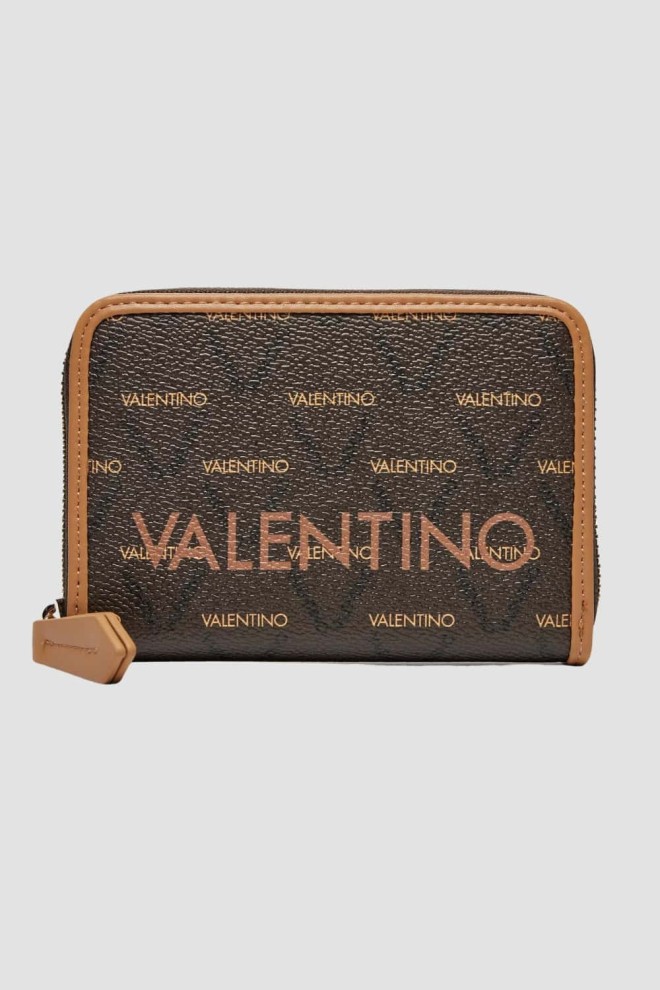 VALENTINO Коричневий маленький гаманець Liuto