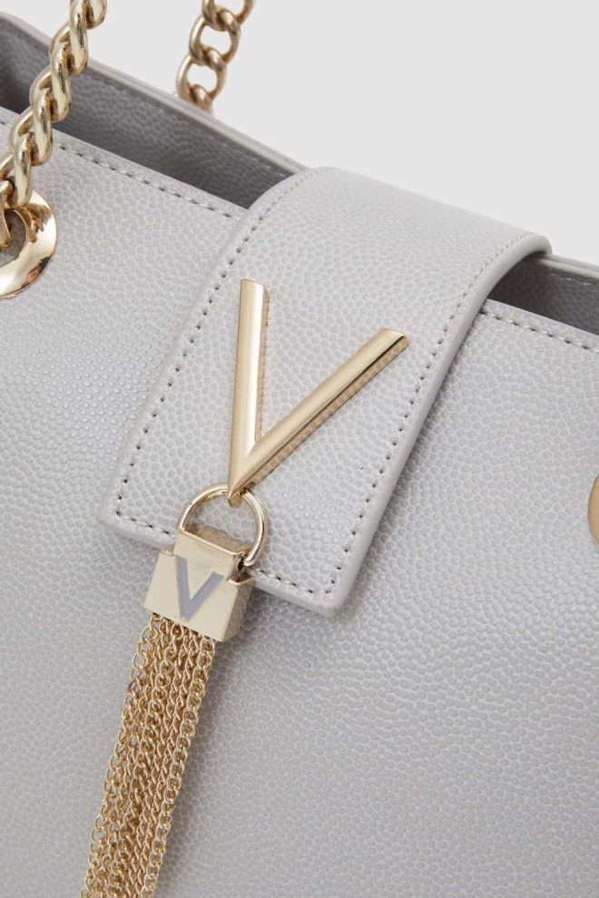 VALENTINO Grey Divina shopper bag
