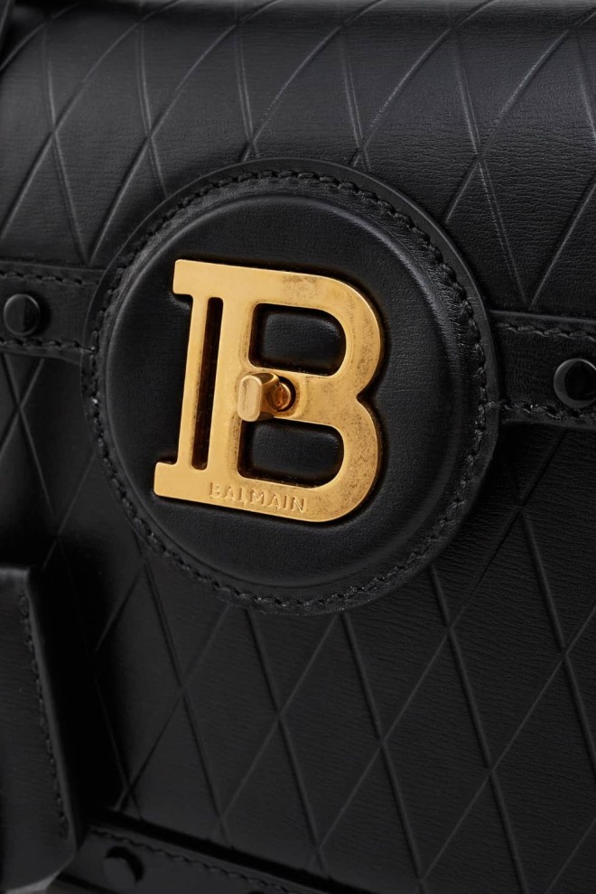 BALMAIN Czarna torebka B-buzz Dynasty-cuir