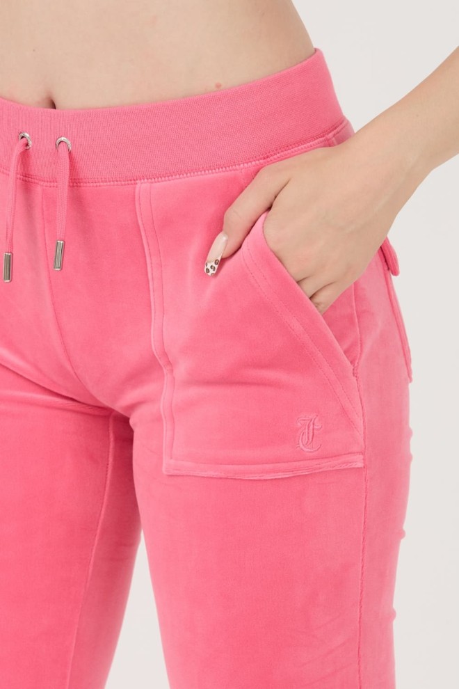 JUICY COUTURE Pink Del Ray Pocketed Sweatpants