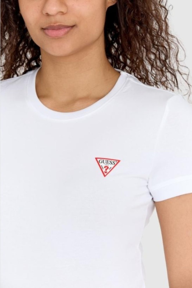 GUESS White Mini Triangle Tee