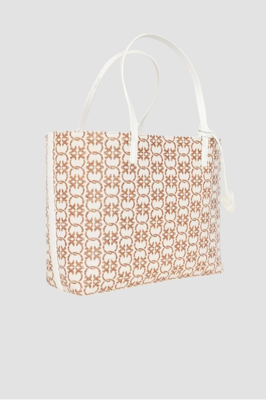 PINKO Beige Jacquard Logo...