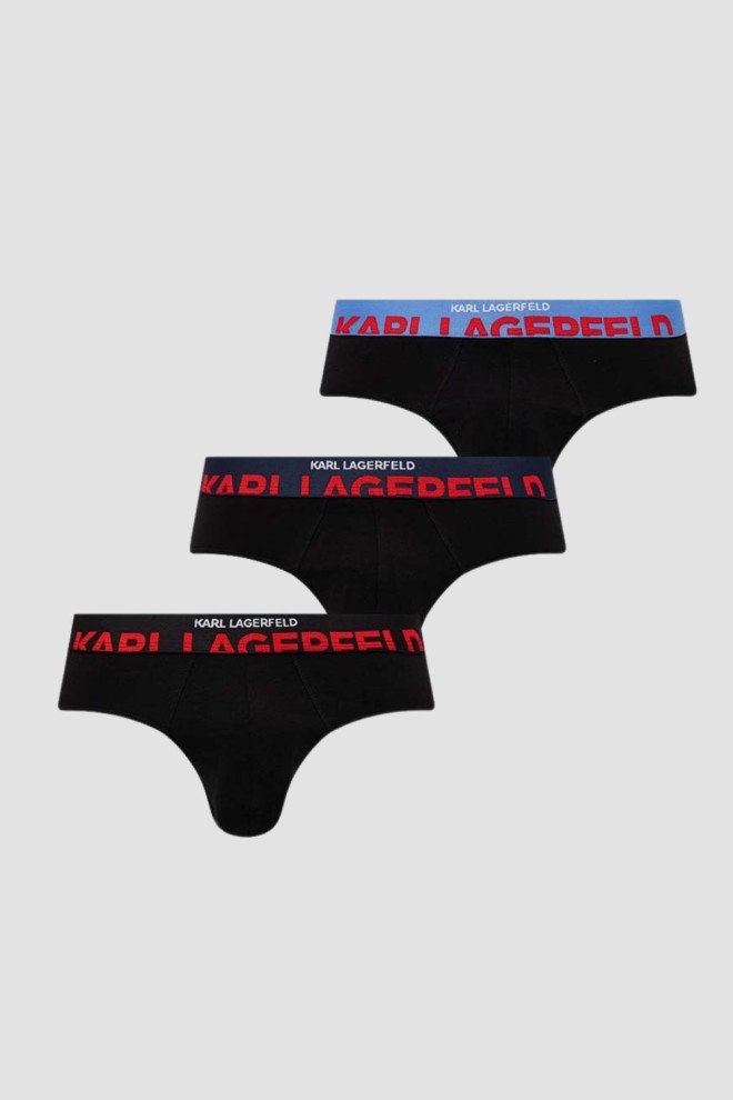 KARL LAGERFELD Komplet czarnych slipów 3PACK