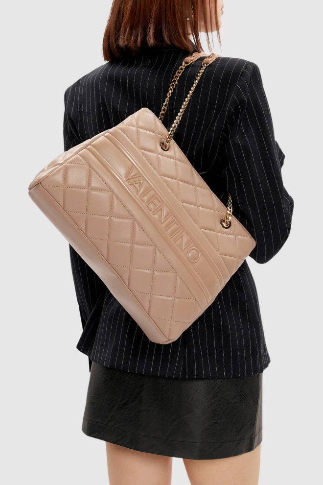 VALENTINO Beige quilted shopper bag by Ada Shopping
