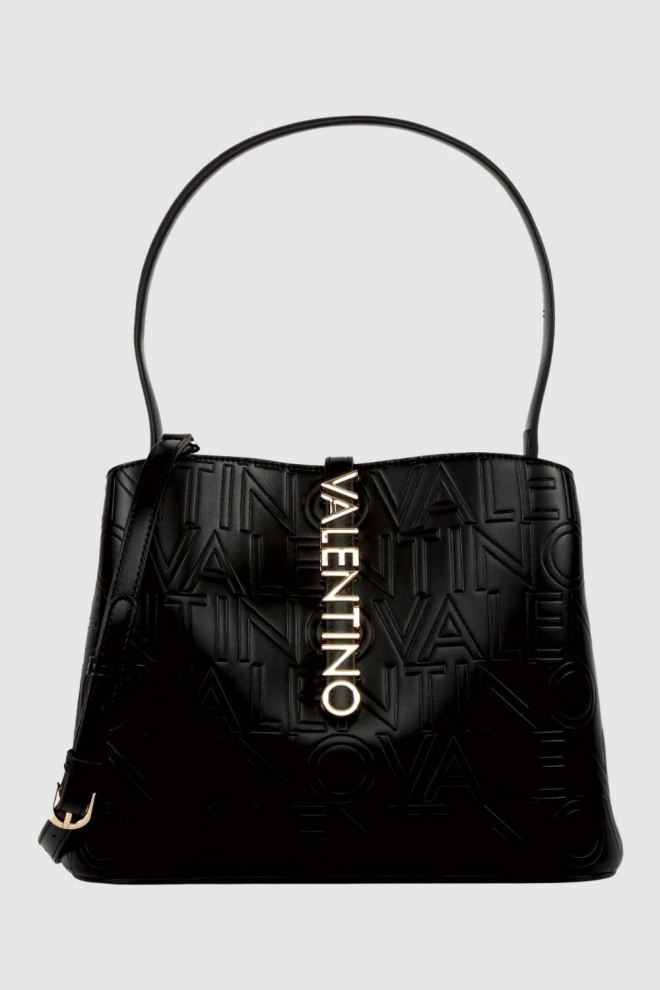 VALENTINO Classic Logoed Black Lio Re Hobo Bag