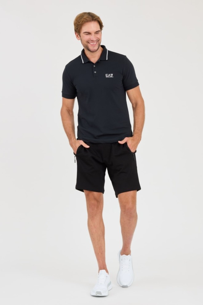 EA7 Navy blue polo shirt