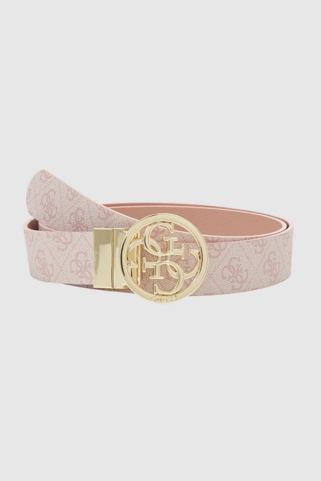 GUESS Pink Two-Sided Noelle Belt