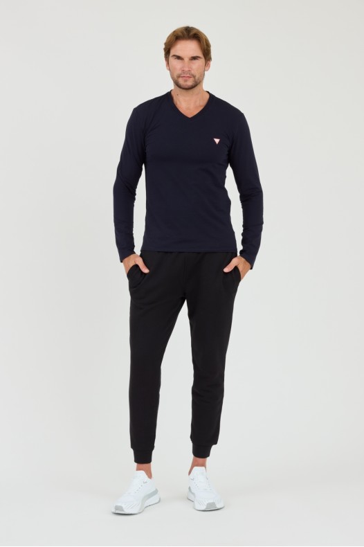 Темно-синій лонгслів GUESS...