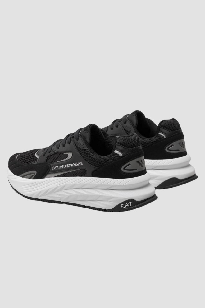 EA7 Czarno-białe męskie sneakersy