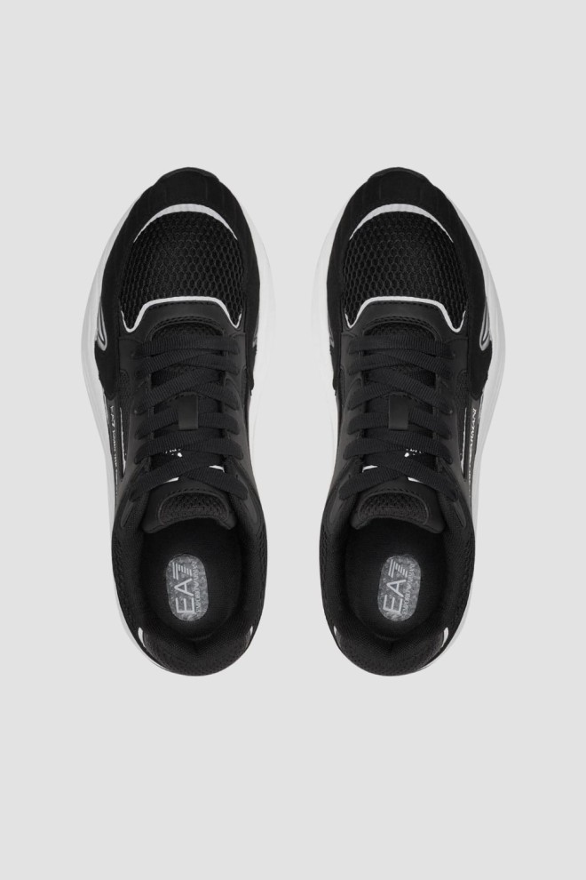 EA7 Czarno-białe męskie sneakersy