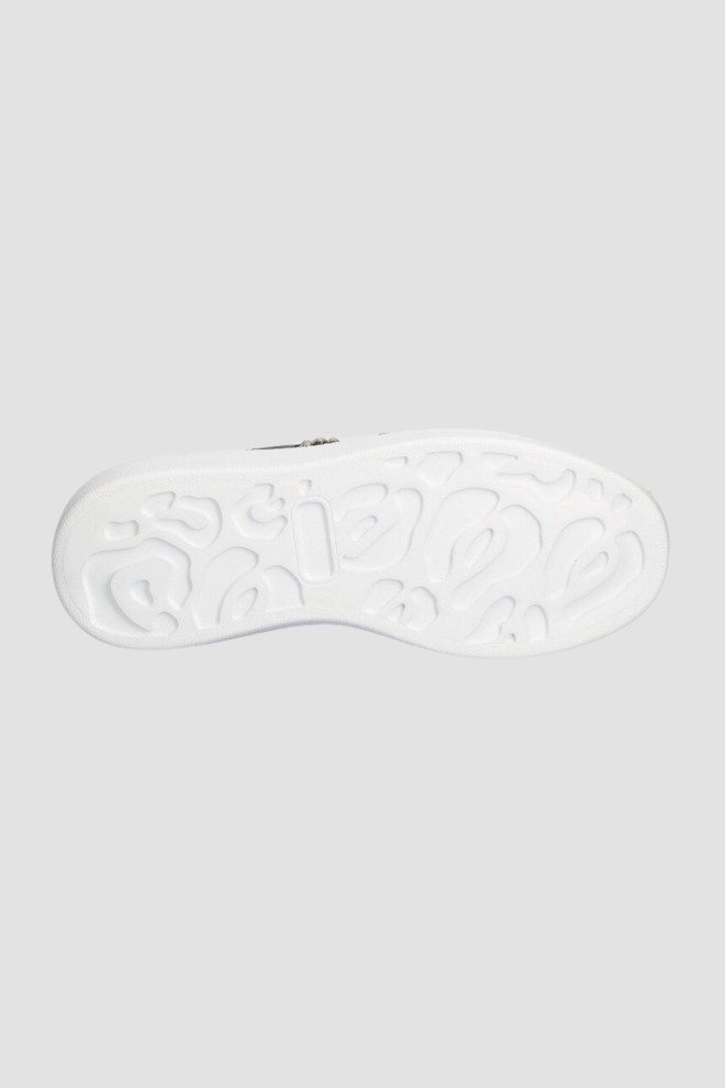 JUST CAVALLI Чорні шкіряні кросівки FONDO URSA DIS. 3