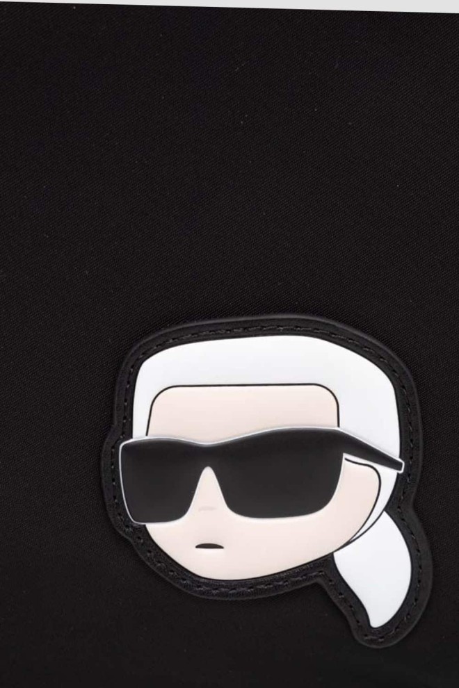 KARL LAGERFELD Black Men's K/iconic 2.0 Nylon Flat Cb Bag