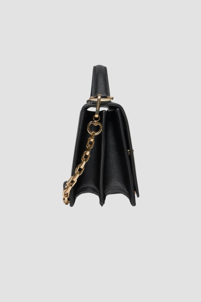 KARL LAGERFELD Чорна шкіряна сумочка K/signature 2.0