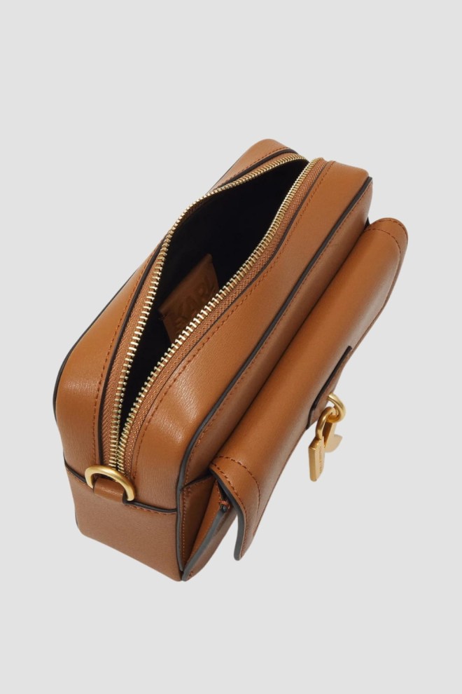 KARL LAGERFELD Brown K/lock Camerabag Handbag