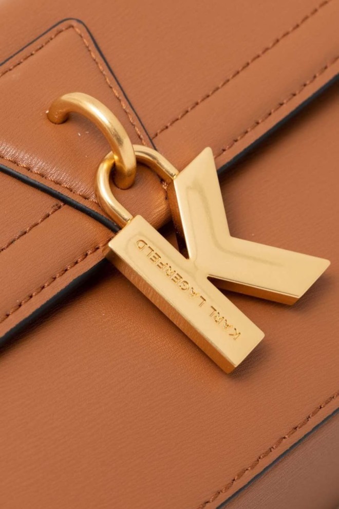 KARL LAGERFELD Brązowa torebka K/lock Camerabag