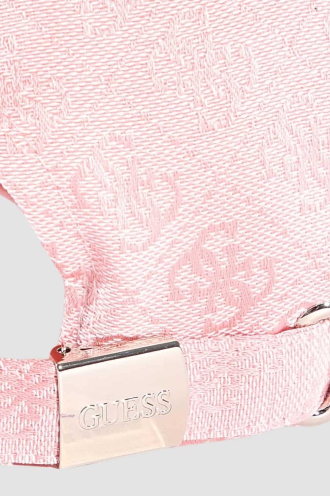GUESS Pink Logoed Baseball Cap