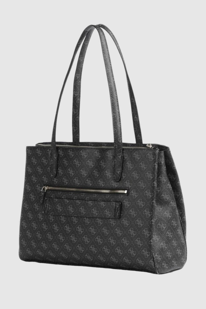 GUESS Black Logoed Shopper Power Play Tech Tote