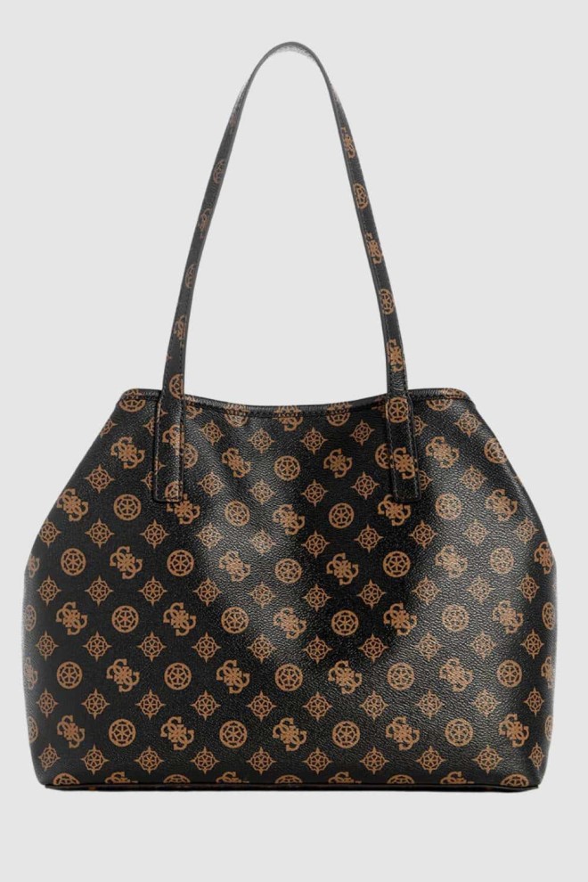 GUESS Brown logoed 2-in-1 Vikky II handbag