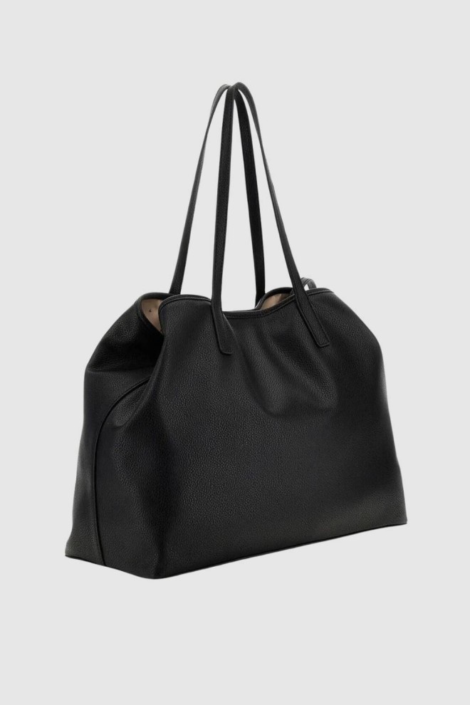 GUESS Duża czarna torebka 2 w 1 Vikky II