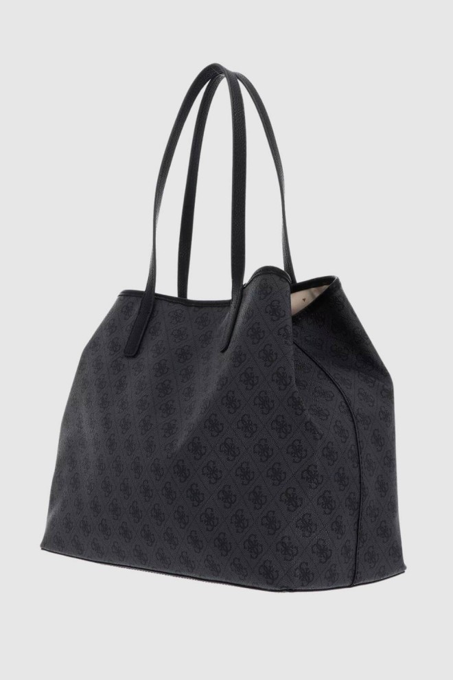 GUESS Duża szara logowana torebka 2 w 1 Vikky II