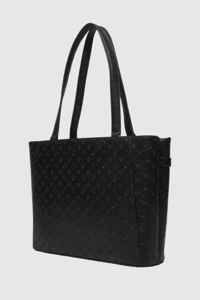 GUESS Czarna logowana shopperka Arlena Logo Noel Tote