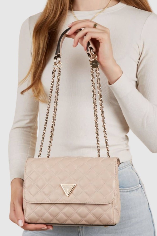 GUESS Beżowa torebka Giully