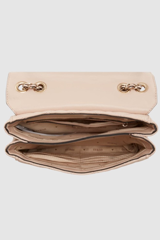 GUESS Beżowa torebka Giully