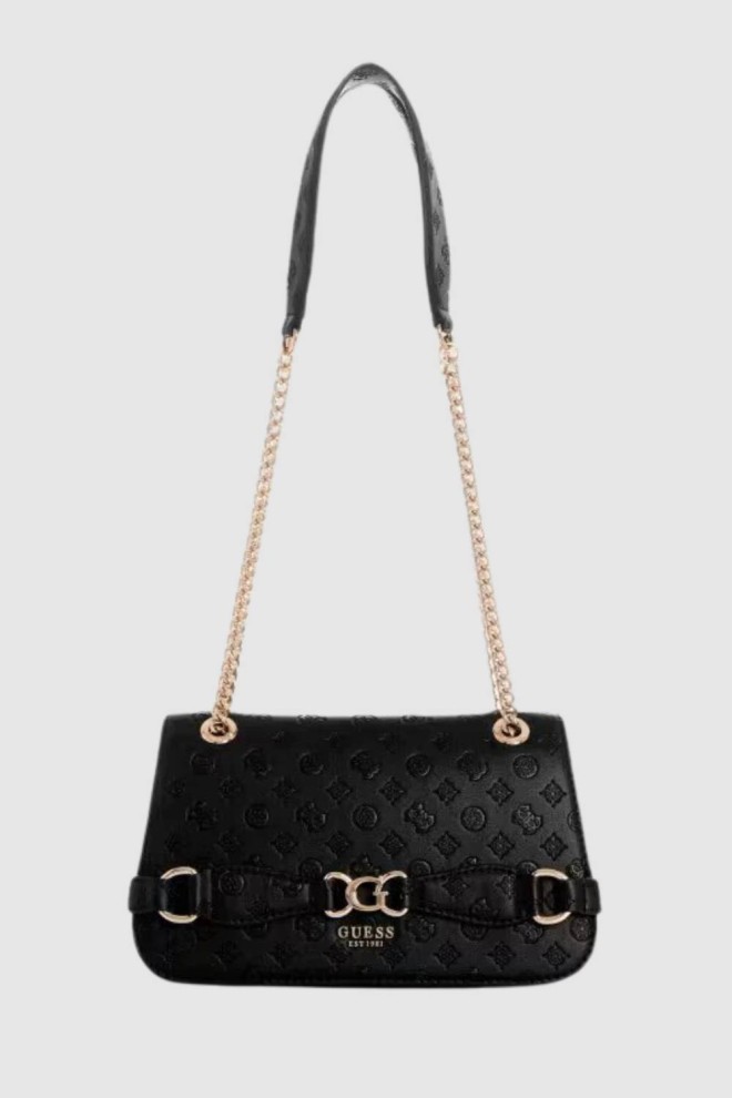 GUESS Czarna logowana torebka Arlena