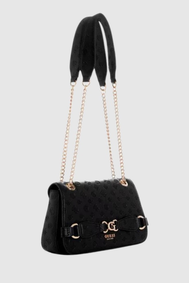 GUESS Czarna logowana torebka Arlena